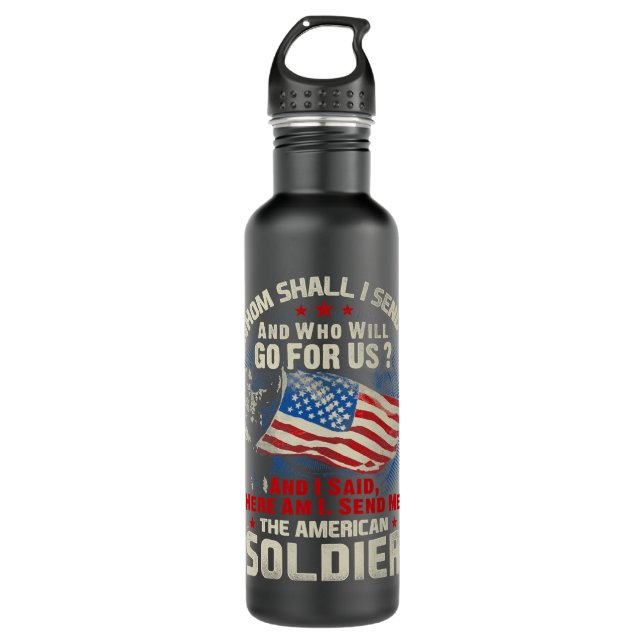 U.S.ARMY Veteran For Veteran Day Gift 34 Stainless Steel Water Bottle (Front)