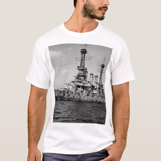 U.S. battleship New Jersey in_War Image T-Shirt (Front)