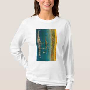 U.S. Battleships Anchored at Long Beach T-Shirt
