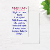 U.S. Bill of Rights ~ Second (2nd) Amendment ~ (Desk)