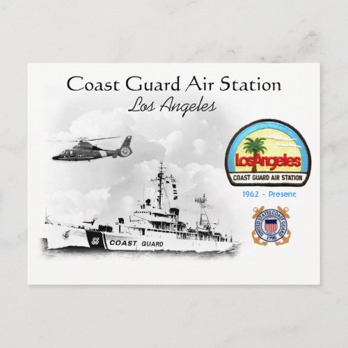 USCG Air Los Angeles California Postcard