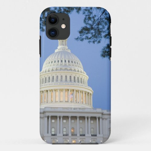 US Capitol at dusk Washington DC District iPhone 11 Case