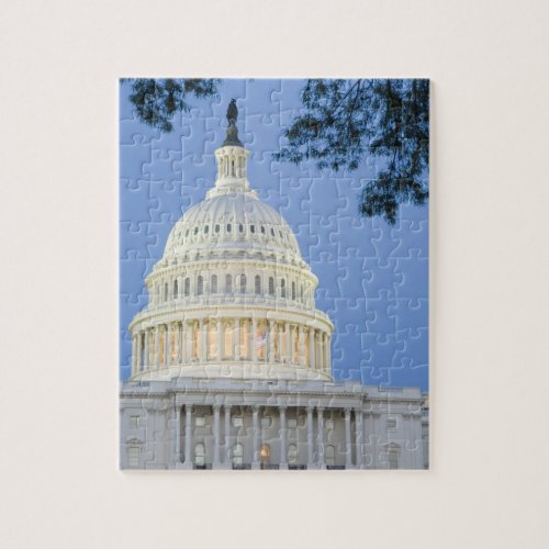 US Capitol at dusk Washington DC District Jigsaw Puzzle