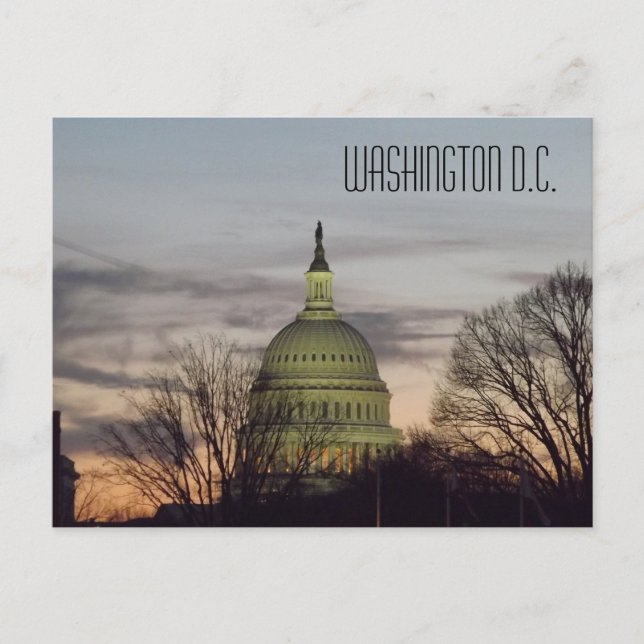 U.S. Capitol Building Dome Washington D.C. Postcard (Front)