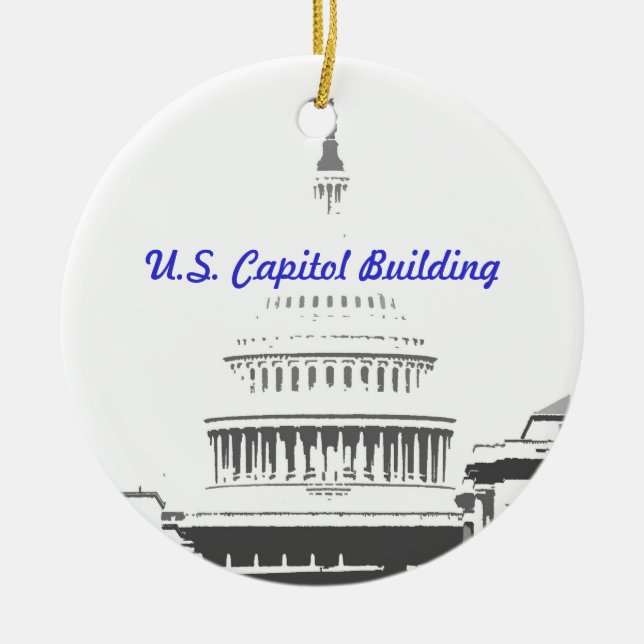 U.S. Capitol Dome, Washington D.C. Ceramic Ornament (Front)