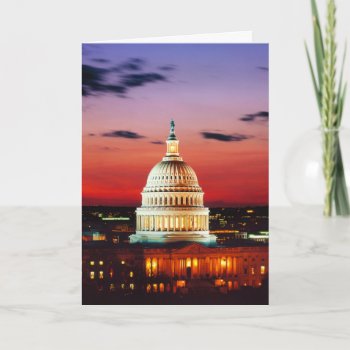 U.s. Capitol  Washington  D.c. Card by Virginia5050 at Zazzle