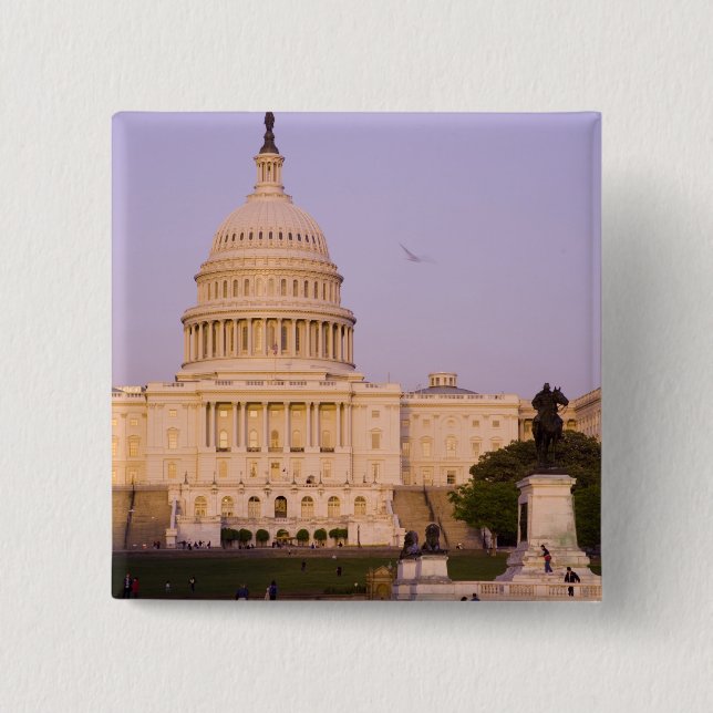 U.S. Capitol, Washington D.C. (District of Pinback Button (Front)
