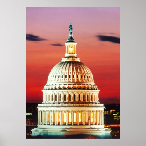US Capitol Washington DC Poster