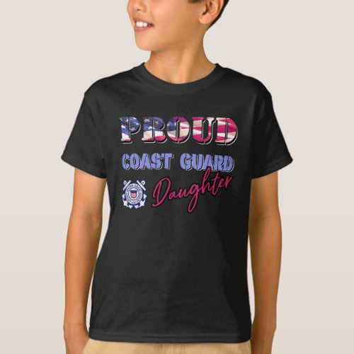 US Coast Guard Day Proud Coast Guard Daughter T_Shirt