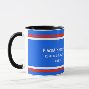 U.S. Coast Guard Defense emblem personalize Mug