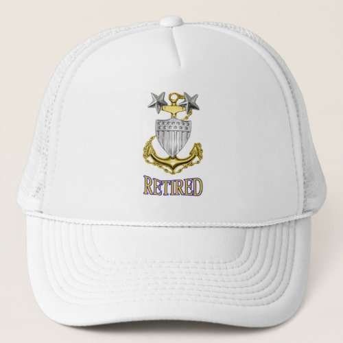 US Coast Guard Retired MCPO Hat