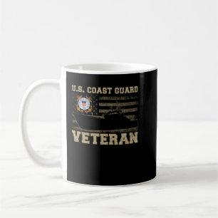 U.S. Coast Guard Veteran Vet USCG Vintage Coffee Mug