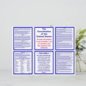 U.S. Constitution Pocket Pamphlet / Bookmark (Standing Front)