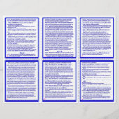 U.S. Constitution Pocket Pamphlet / Bookmark (Back)