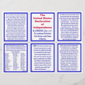 U.S. Declaration of Independence Pocket Pamphlet (Front)