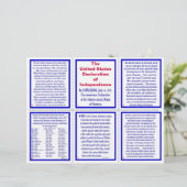 U.S. Declaration of Independence Pocket Pamphlet (Standing Front)