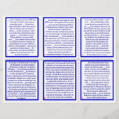 U.S. Declaration of Independence Pocket Pamphlet (Back)