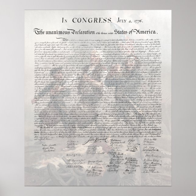 U.S. Declaration of Independence / Spirit of '76 Poster (Front)