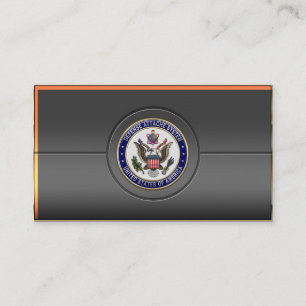 U.S. Defense Attaché System (DAS) Emblem [3D] Business Card