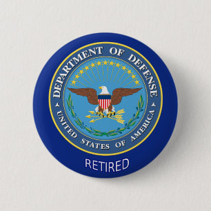U.S. Defense Department Retired Button