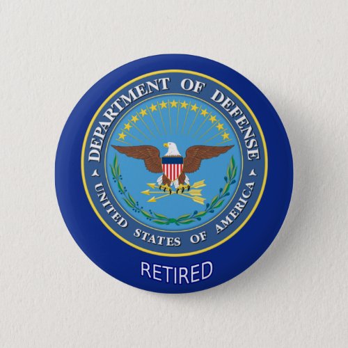 US Defense Department Retired Button