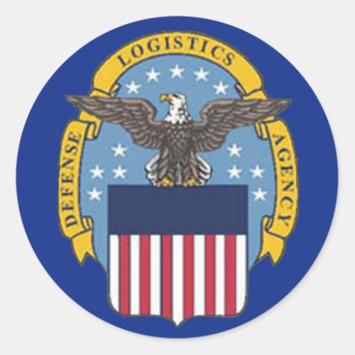 US Defense Logistics Agency Classic Round Sticker