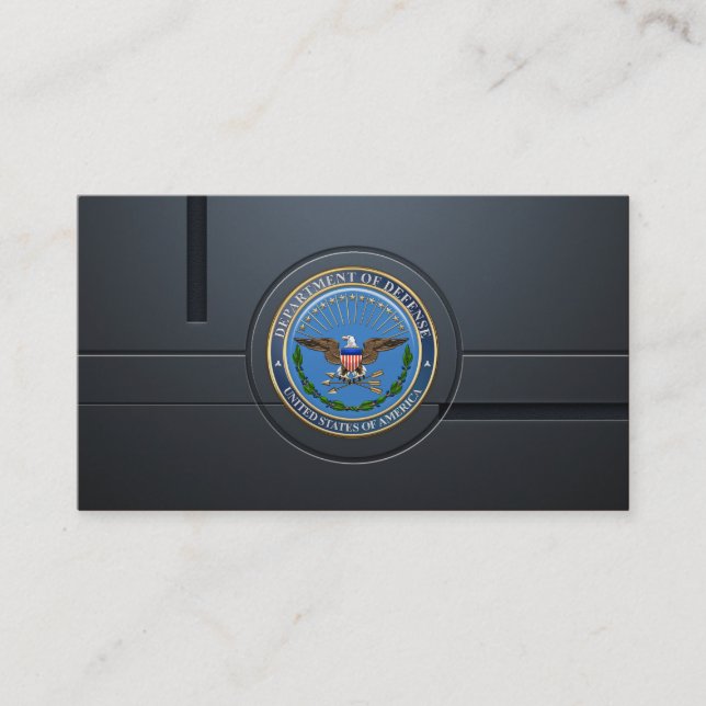 U.S. Department of Defense (DOD) Emblem [3D] Business Card (Front)