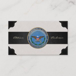 U.S. Department of Defense (DOD) Emblem [3D] Business Card
