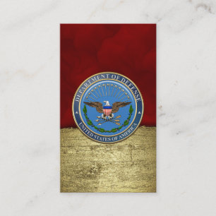 U.S. Department of Defense (DOD) Emblem [3D] Business Card
