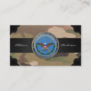 U.S. Department of Defense (DOD) Emblem [3D] Business Card
