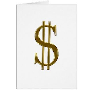 $ U.S.dollar sign gold Cards
