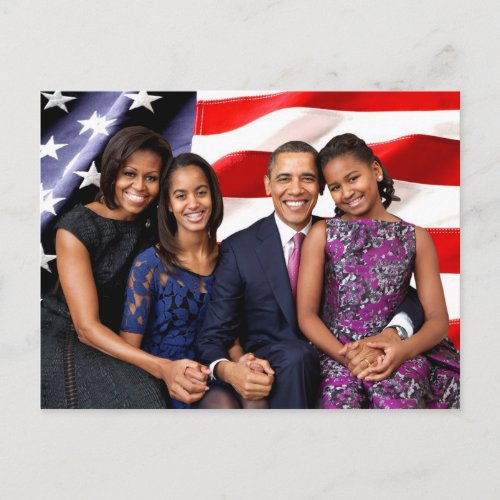 US First Family _ The Obamas Postcard