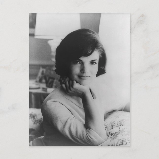 U.S. First Lady Jacqueline Kennedy Portrait Postcard (Front)