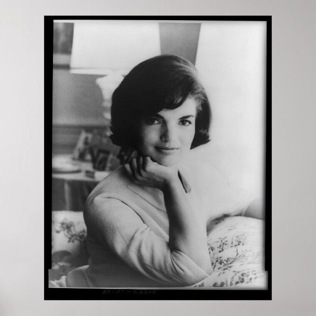 U.S. First Lady Jacqueline Kennedy Portrait Poster (Front)