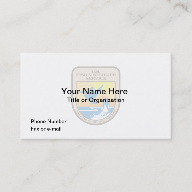 U.S. Fish & Wildlife Business Card (Front)