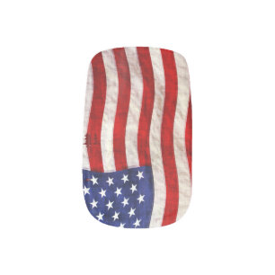 U.S. Flag American Patriotic Design Minx Nail Wraps