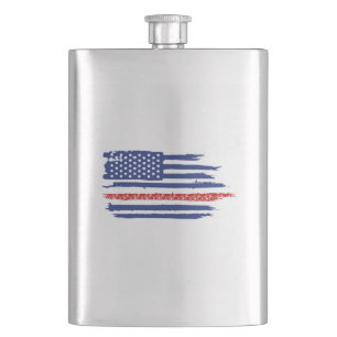 U.S. Flag Cycling Flask