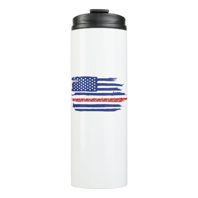 U.S. Flag Cycling Thermal Tumbler (Front)