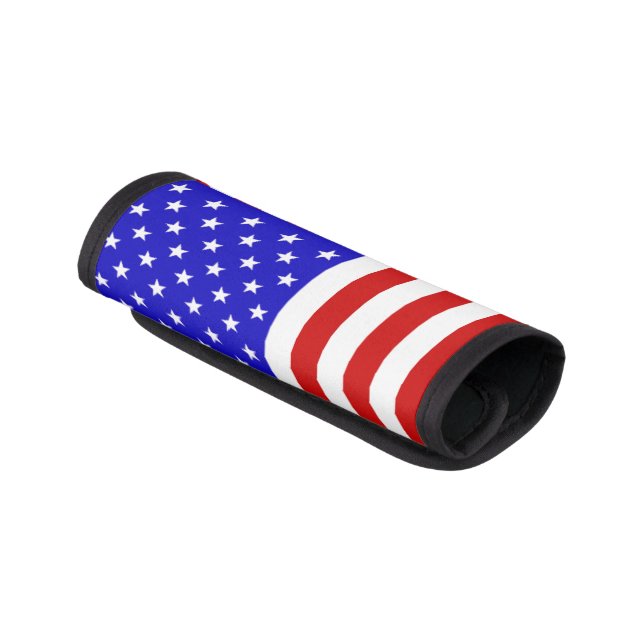 U.S. Flag Luggage Handle Wrap (Angled)