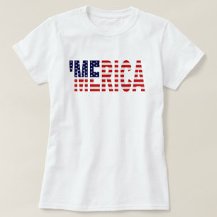 U.S. Flag 'MERICA Shirt
