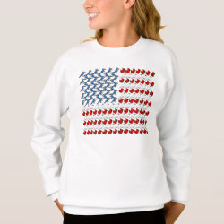 U.S. Flag of Birds Girls' Hanes ComfortBlend® Sweatshirt