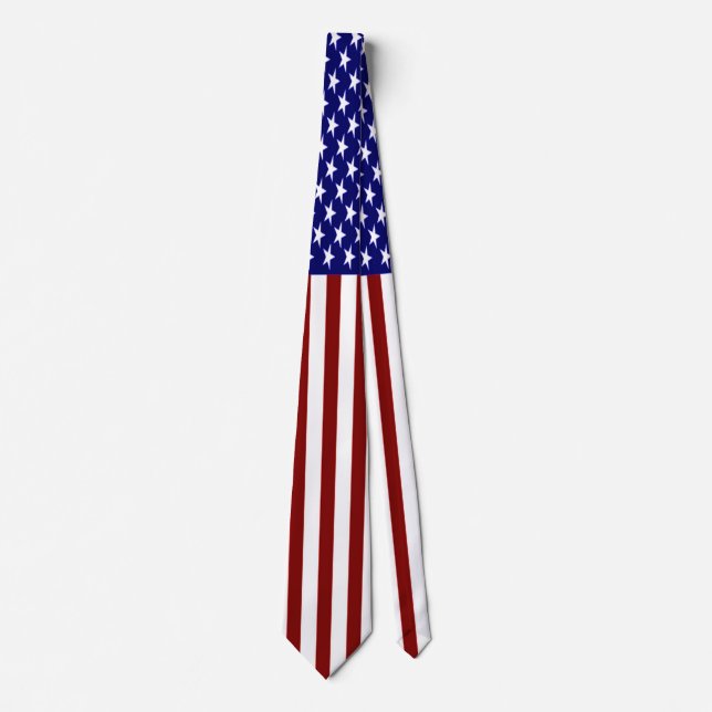 U.S. Flag Striped Tie (Front)