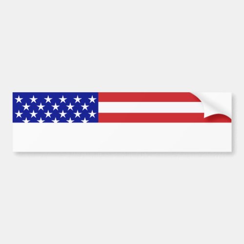 US Flag _ Write Your Own Text Bumper Sticker