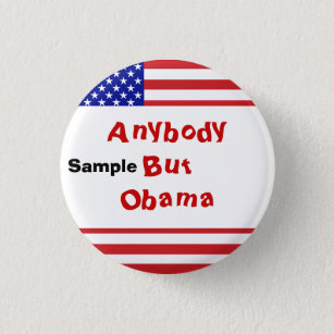 U.S. Flag - Write Your Own Text Button