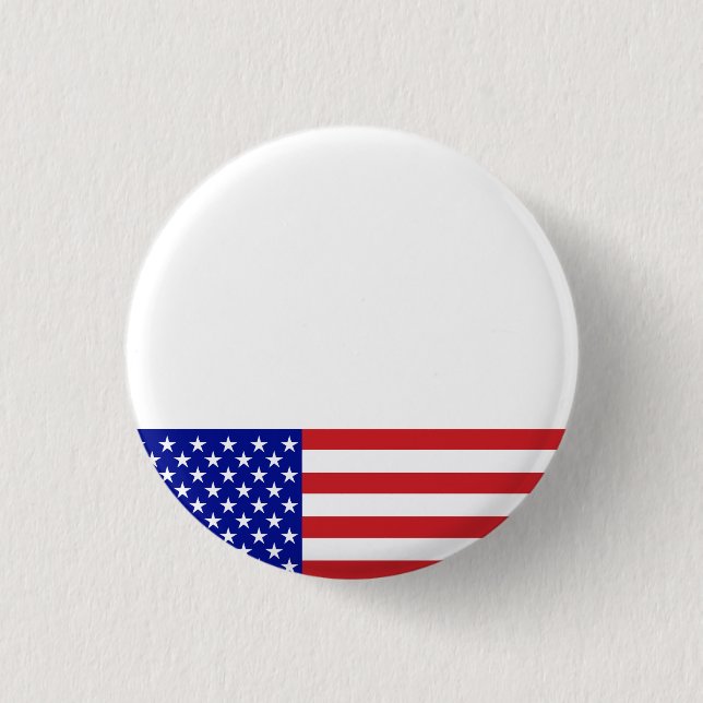 U.S. Flag - Write Your Own Text Pinback Button (Front)