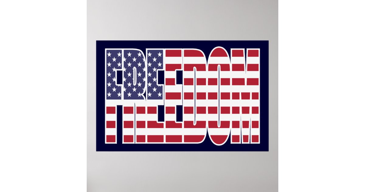 U.S. Freedom Flag Poster (medium)
