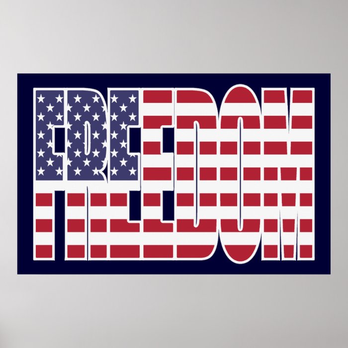 U.S. Freedom Flag Poster (medium)