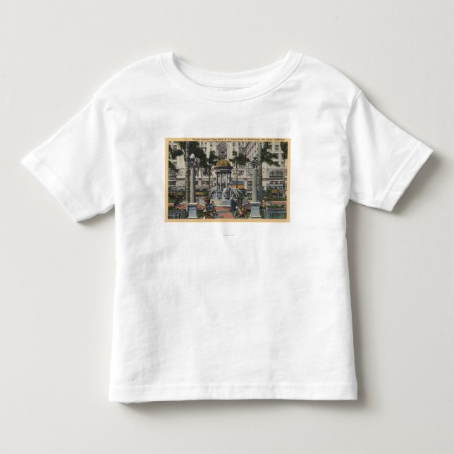 U.S. Grant Hotel, Plaza Park, Fountain View Toddler T-shirt (Front)