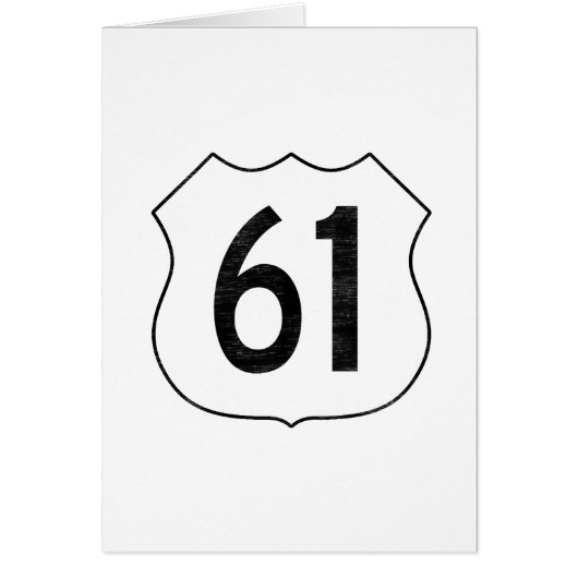 U.S. Highway 61 Route Sign Cards (Front)