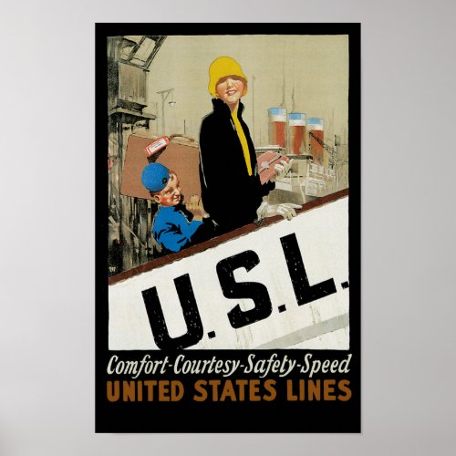 USL  Comfort Courtesy Safety Speed Poster